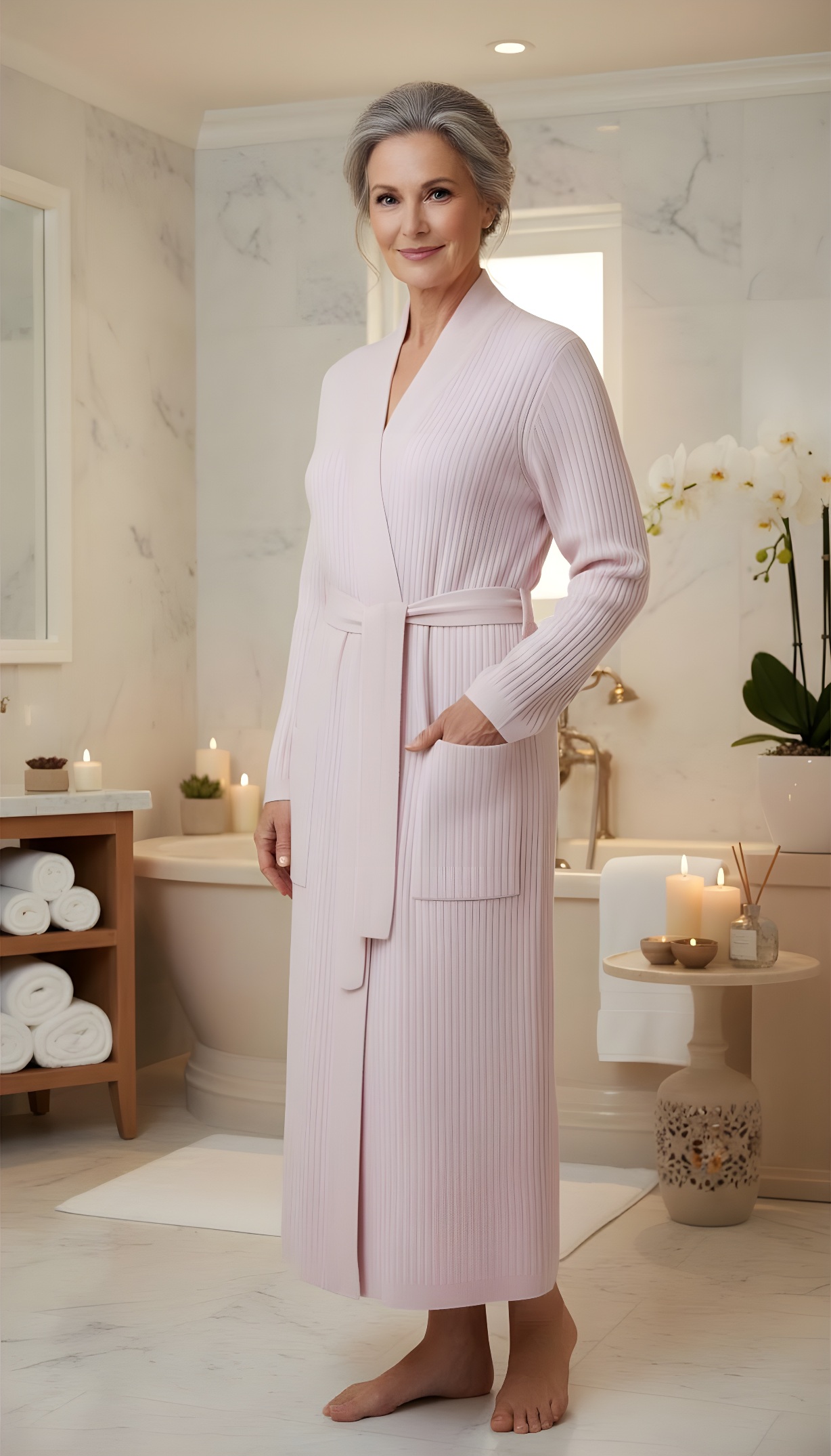 Cashmere Long Robe